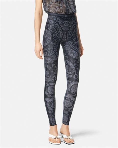 trening versace|Versace yoga leggings.